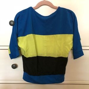 Girls over sized 3/4 sleeve top